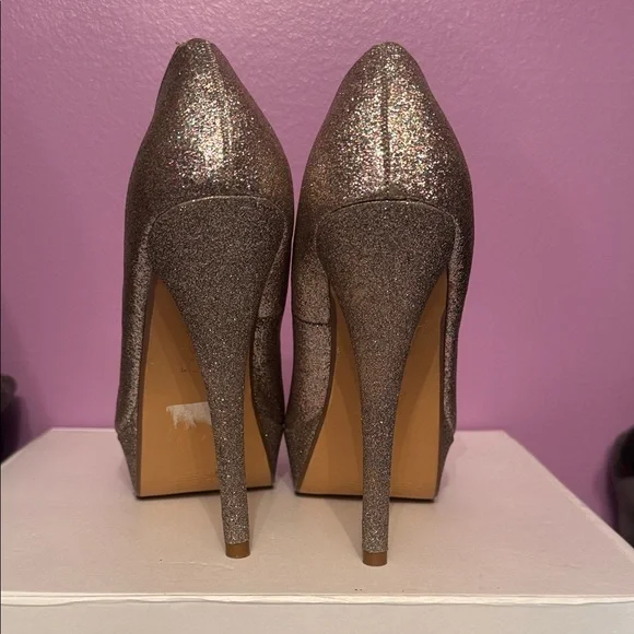 Forever 21 Sparkling Glitter Heels - Picture 5 of 9